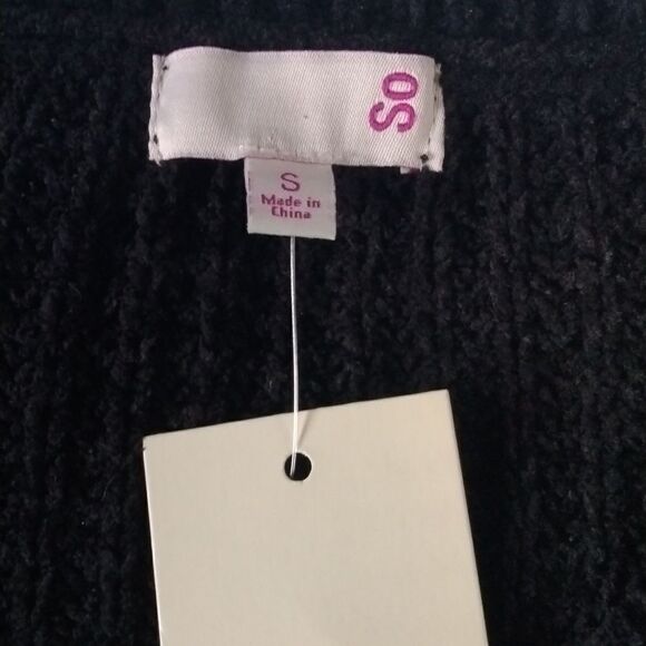 NWT SO Chenille VNeck Sweater SzS - Picture 4 of 5